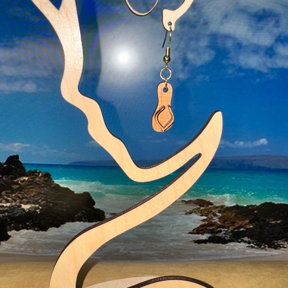 Handmade Hawaiian Flip Flop (rubbah slippah) Dangle Earrings